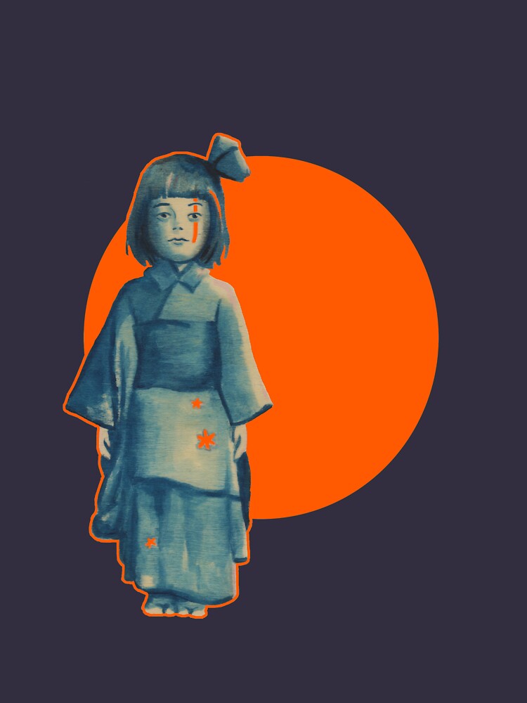 little girl in blue by artbycaf