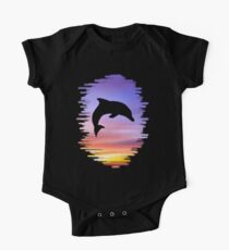 Sunset Dolphin One Piece - Short Sleeve