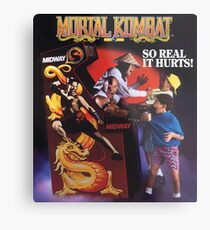 Lámina metálica Mortal Kombat So Real Duele