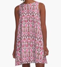 Vestido acampanado Stained glass pink