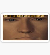 Eyes of the mighty Caesar are upon you. Sticker