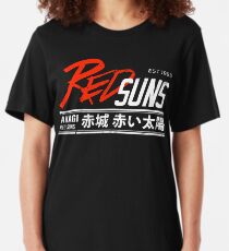Initial D - RedSuns Tee (White) Slim Fit T-Shirt