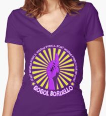 Gogol Bordello - Start Wearing Purple Women's Fitted V-Neck T-Shirt