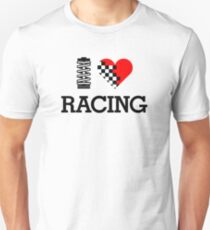 I Love RACING (1) Unisex T-Shirt