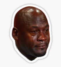 Michael Jordan crying Sticker