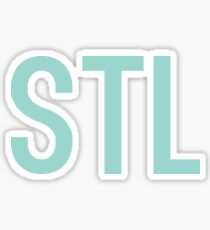 STL - LIGHT GREEN 2 Sticker