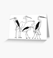 herons Greeting Card