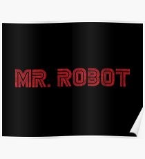 Mr. Robot (Grunge) – Prints & Posters Poster
