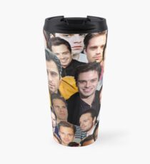 sebastian stan collage Travel Mug