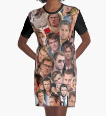 chris hemsworth collage Graphic T-Shirt Dress