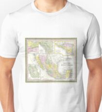 Vintage Map of Mexico (1850) Unisex T-Shirt