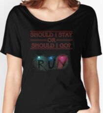 Stranger Things - Should I Stay or RUN? Women's Relaxed Fit T-Shirt