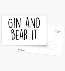 Gin and Bear it Postcards