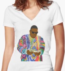 Camiseta entallada de cuello en V Biggie Smalls