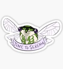 Time To Scream Sticker