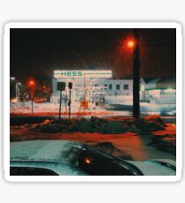 8:26, walking during a blizzard Sticker