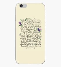 Philippians 4:6-7 : Design 1 iPhone Case