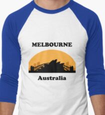 Sydney Tourist, Melbourne Clueless Men's Baseball ¾ T-Shirt