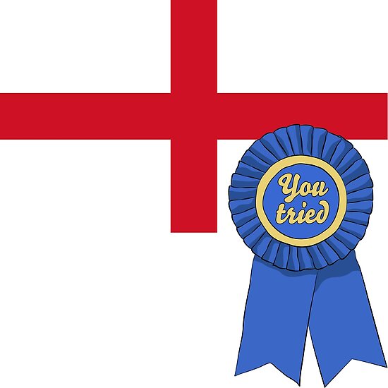 "England You Tried Ribbon" Poster by WorkerNParasite Redbubble
