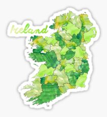 Watercolor Countries - Ireland Sticker