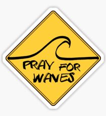 Surf Pray for waves Sticker