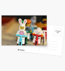 Bicycle Ride with the Easter Bunny and Friends Postkarten