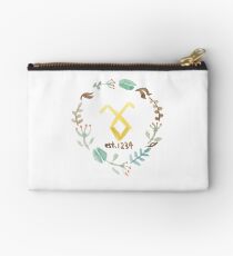 Floral Shadowhunter Logo Studio Pouch