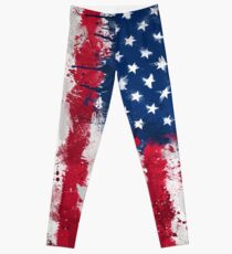American Flag - Grunge Leggings