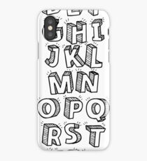 Alphabet iPhone Case/Skin