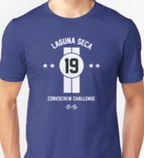 Laguna Seca - White Slim Fit T-Shirt