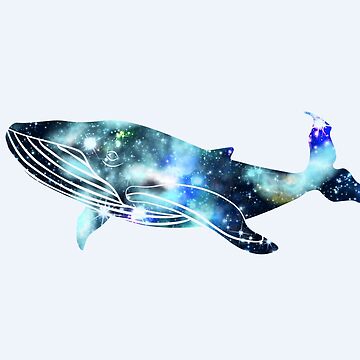 Celestial Whale Holographic Vinyl Sticker