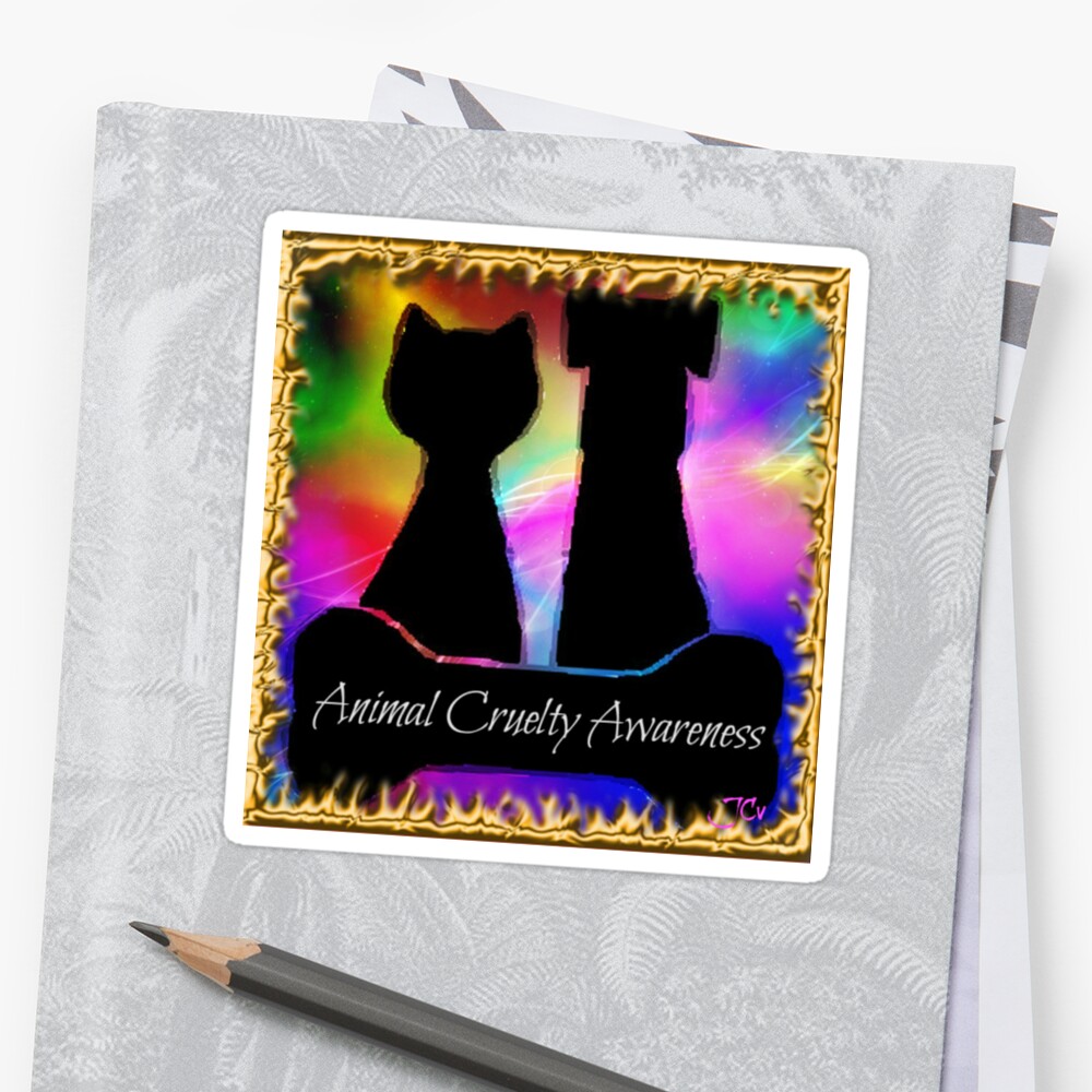 Animal Cruelty Awareness Stickers By Justice4mary Redbubble