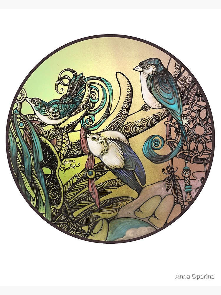 Three birds by Oparina
