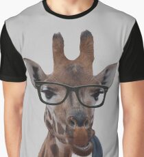 Geek Giraffe Graphic T-Shirt