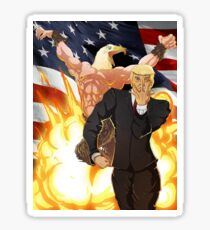 Trump's Bizarre Election - Jojo's Bizarre Adventure Trump Sticker