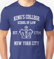 HAMILTON BROADWAY MUSICAL King's College School of Law Est. 1854 Greatest City in the World Unisex T-Shirt