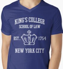 HAMILTON BROADWAY MUSICAL King's College School of Law Est. 1854 Greatest City in the World Men's V-Neck T-Shirt