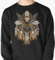 Sudadera sin capucha Aplomado Falcon Mandala de los nativos americanos