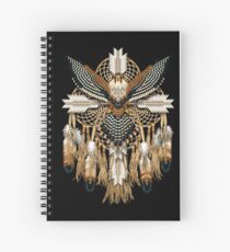Cuaderno de espiral Aplomado Falcon Mandala de los nativos americanos