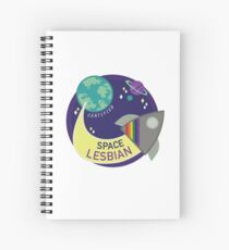 Certified Space Lesbian Spiral Notebook