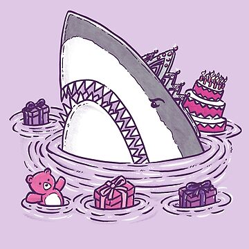 Artwork thumbnail, Birthday Princess Shark by nickv47