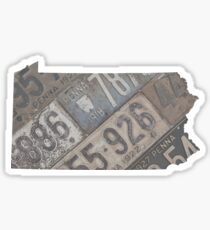 Vintage South Dakota License Plates Sticker