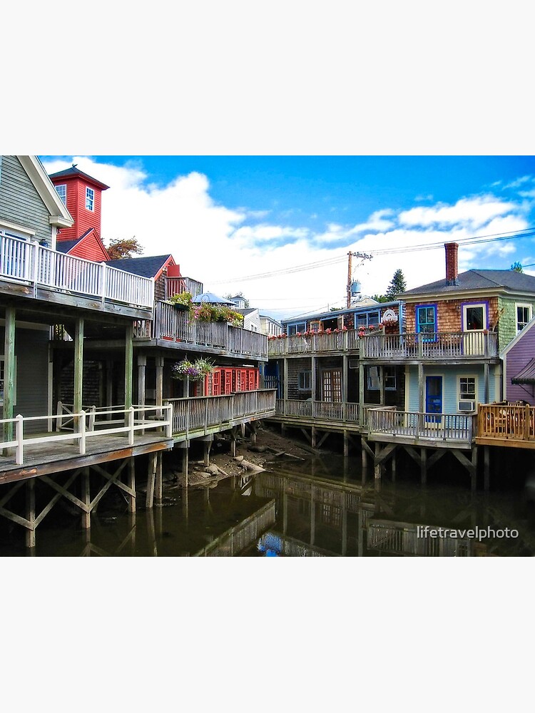 "Kennebunk River Kennebunkport Maine " Canvas Print by lifetravelphoto