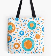 Watercolors brushstrokes in circles and shapes Tote Bag