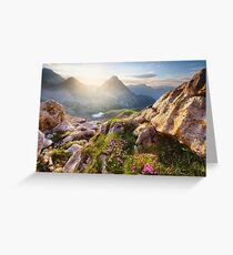 Mountain paradise Greeting Card