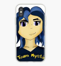 Kawaii Anime style girl in blue - Team Mystic iPhone Case
