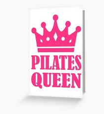 Pilates queen crown Grußkarte