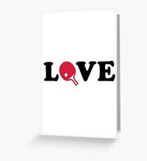 Ping Pong love Greeting Card