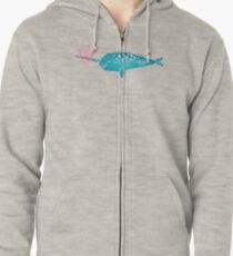 Narwhal Love Zipped Hoodie