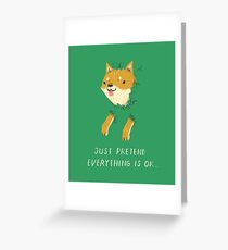 bush shiba Greeting Card